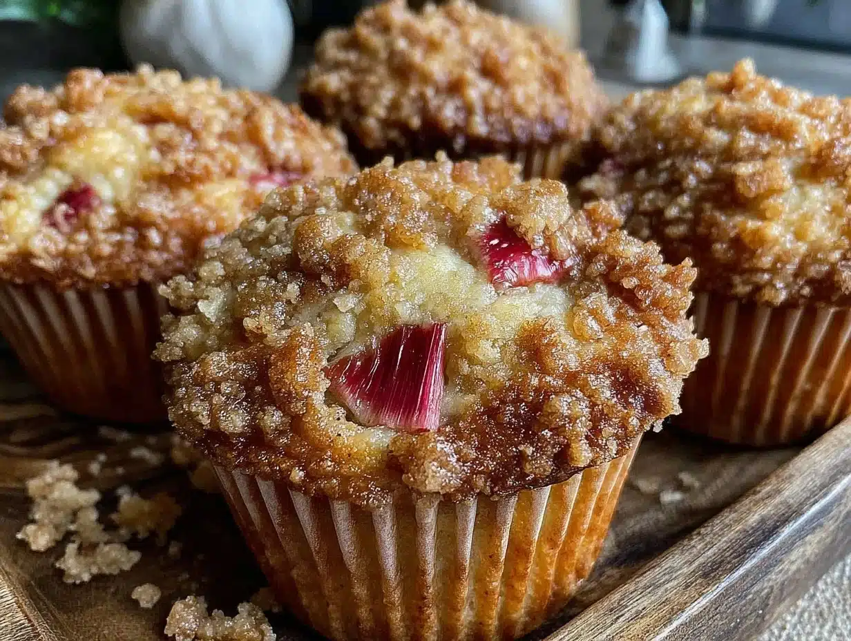 Crispy Rhubarb Muffins: The Secret to a Golden Streusel Top